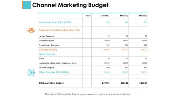 Channel Marketing Budget Sample Budget Ppt Ppt PowerPoint Presentation Gallery Designs Download