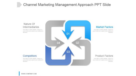 Channel Marketing Management Approach Ppt Slide