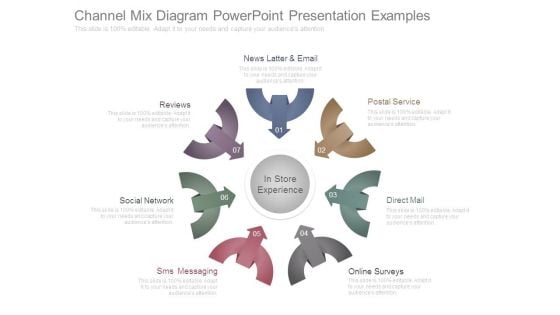 Channel Mix Diagram Powerpoint Presentation Examples