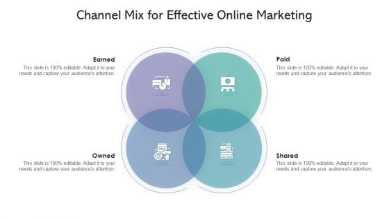 Channel Mix For Effective Online Marketing Ppt Inspiration Deck PDF