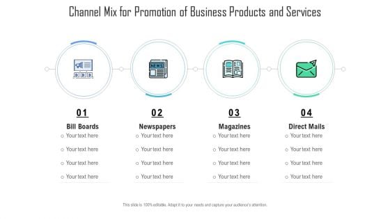Channel Mix For Promotion Of Business Products And Services Ppt Professional Infographics PDF Channel Mix For Promotion Of Business Products And Services Ppt Professional Infographics PDF