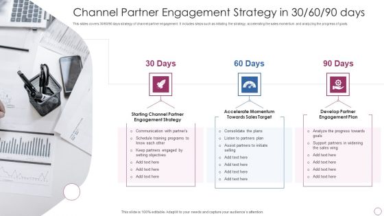 Channel Partner Engagement Strategy In 30 60 90 Days Ppt PowerPoint Presentation Gallery Clipart PDF