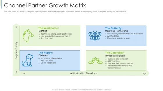 Channel Partner Growth Matrix Ppt Portfolio Slides PDF