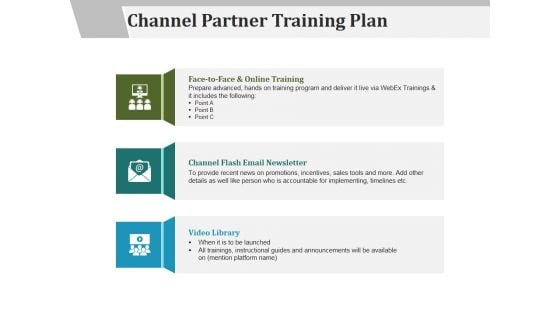 Channel Partner Training Plan Ppt PowerPoint Presentation Outline Visuals