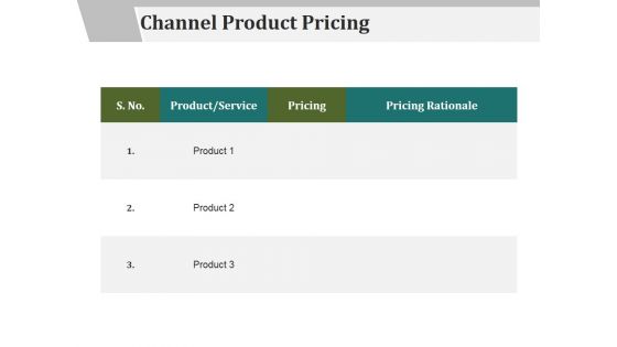 Channel Product Pricing Ppt PowerPoint Presentation Model Background Designs