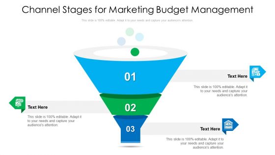Channel Stages For Marketing Budget Management Ppt PowerPoint Presentation Icon Files PDF