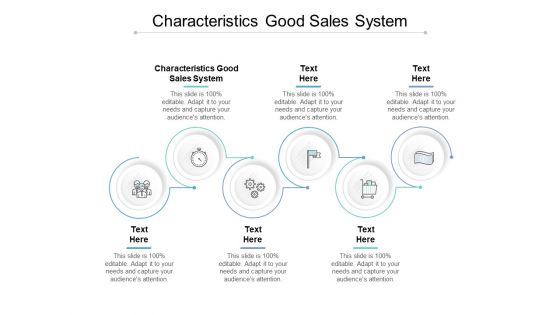 Characteristics Good Sales System Ppt PowerPoint Presentation Infographics Backgrounds Cpb