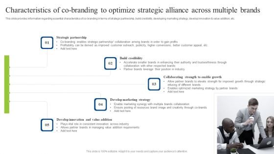 Characteristics Of Co Branding To Optimize Strategic Alliance Across Multiple Brands Designs PDF