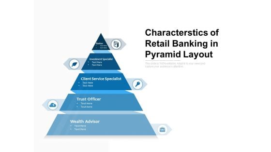 Characterstics Of Retail Banking In Pyramid Layout Ppt PowerPoint Presentation Portfolio Gridlines PDF