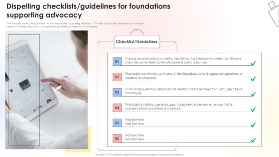 Charitable Leadership Playbook Dispelling Checklists Guidelines For Foundations Supporting Advocacy Structure PDF