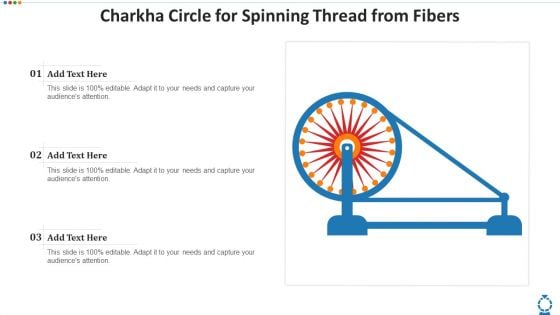 Charkha Circle For Spinning Thread From Fibers Inspiration PDF