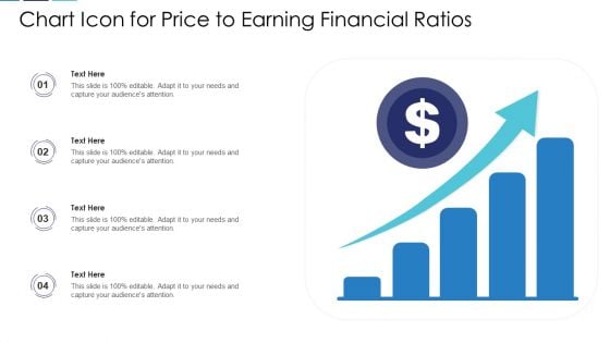 Chart Icon For Price To Earning Financial Ratios Professional PDF