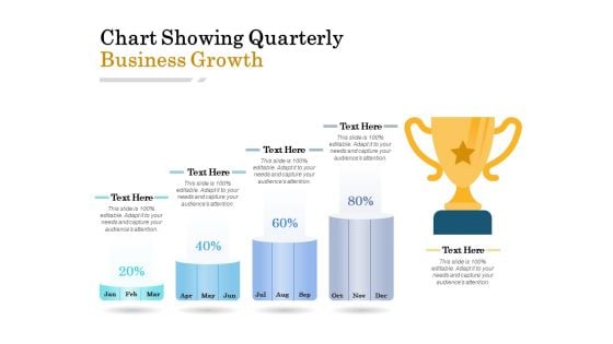 Chart Showing Quarterly Business Growth Ppt PowerPoint Presentation Show Objects