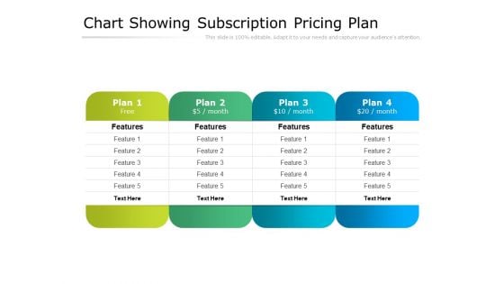 Chart Showing Subscription Pricing Plan Ppt PowerPoint Presentation Infographics Graphics Download
