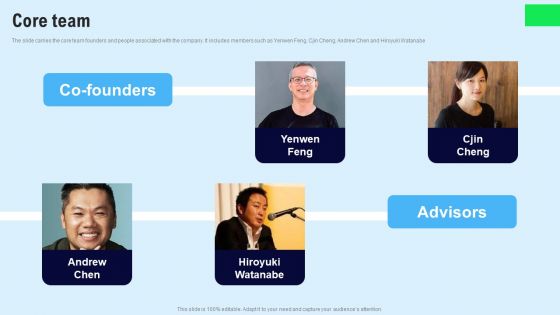 Chat Messenger Investor Funding Elevator Pitch Deck Core Team Diagrams PDF Chat Messenger Investor Funding Elevator Pitch Deck Core Team Diagrams PDF
