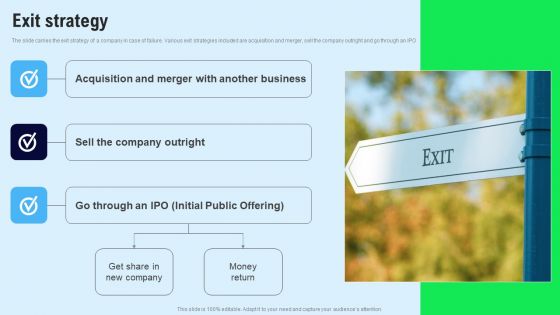 Chat Messenger Investor Funding Elevator Pitch Deck Exit Strategy Guidelines PDF