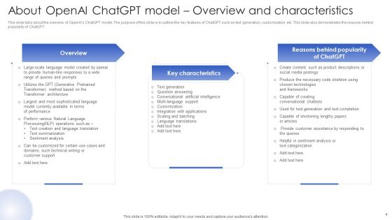 Chatgpt In Web Applications For Enhanced User Interactions Ppt PowerPoint Presentation Complete Deck With Slides Slide04