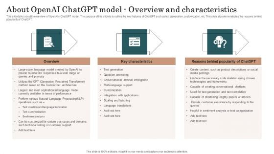 Chatgpt Incorporation Into Web Apps About Openai Chatgpt Model Overview And Characteristics Background PDF Chatgpt Incorporation Into Web Apps About Openai Chatgpt Model Overview And Characteristics Background PDF