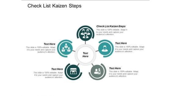 Check List Kaizen Steps Ppt Powerpoint Presentation Pictures Guide Cpb