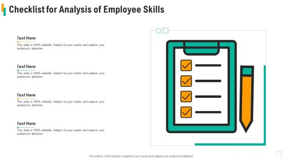 Checklist For Analysis Of Employee Skills Structure PDF