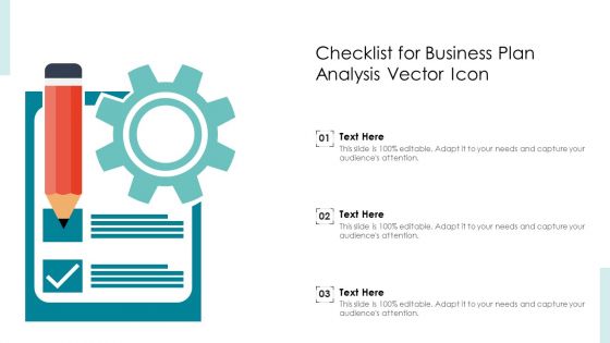 Checklist For Business Plan Analysis Vector Icon Ppt PowerPoint Presentation Diagram Templates PDF