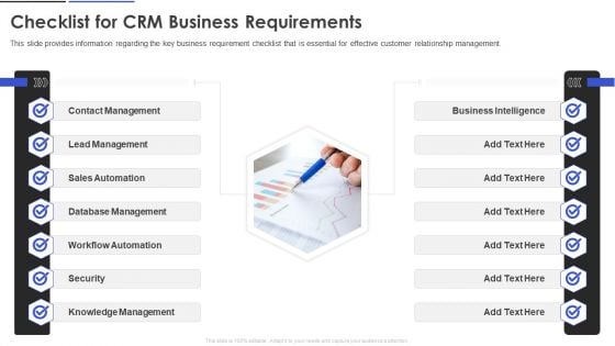 Checklist For CRM Business Requirements Brochure PDF Checklist For CRM Business Requirements Brochure PDF