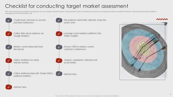Checklist For Conducting Target Market Assessment Graphics PDF Checklist For Conducting Target Market Assessment Graphics PDF