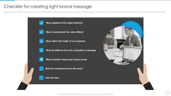 Checklist For Creating Right Brand Message Communication Strategy To Enhance Brand Value Professional PDF Checklist For Creating Right Brand Message Communication Strategy To Enhance Brand Value Professional PDF
