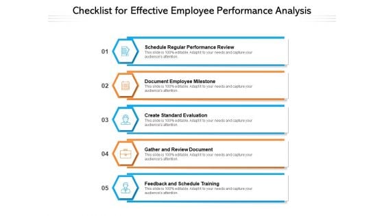 Checklist For Effective Employee Performance Analysis Ppt Summary Outfit PDF