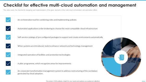 Checklist For Effective Multicloud Automation And Management Guidelines PDF