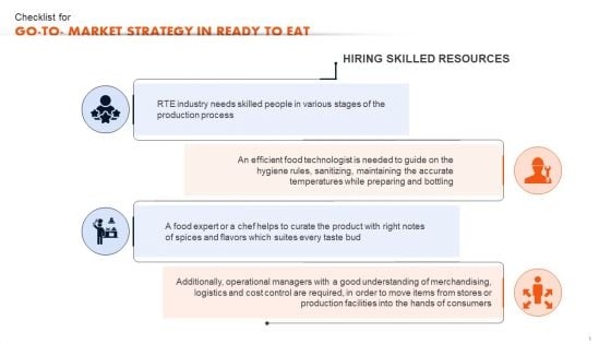 Checklist For Go To Market Strategy In Ready To Eat Ready To Eat Food Market Analysis Rules PDF