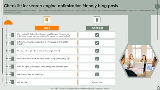 Checklist For Search Engine Optimization Friendly Blog Posts Information PDF