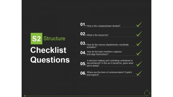 Checklist Questions Template 1 Ppt PowerPoint Presentation Portfolio Format