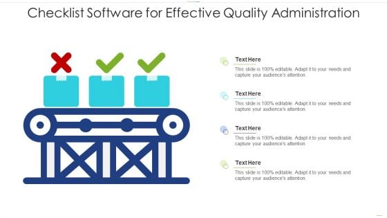 Checklist Software For Effective Quality Administration Rules PDF