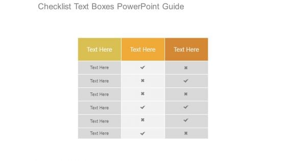 Checklist Text Boxes Powerpoint Guide