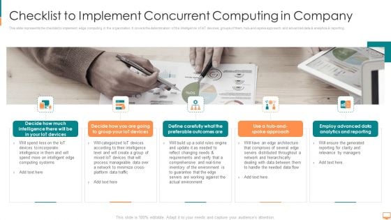 Checklist To Implement Concurrent Computing In Company Ppt Pictures Example PDF