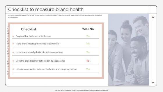 Checklist To Measure Brand Health Strategic Promotion Plan To Improve Product Brand Image Ideas PDF Checklist To Measure Brand Health Strategic Promotion Plan To Improve Product Brand Image Ideas PDF