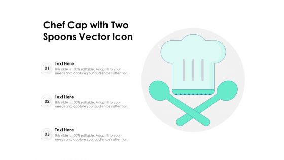 Chef Cap With Two Spoons Vector Icon Ppt PowerPoint Presentation Model Format PDF