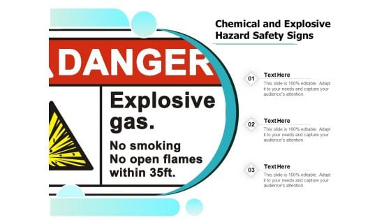 Chemical And Explosive Hazard Safety Signs Ppt PowerPoint Presentation Icon Diagrams PDF