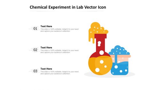 Chemical Experiment In Lab Vector Icon Ppt PowerPoint Presentation Gallery Structure PDF