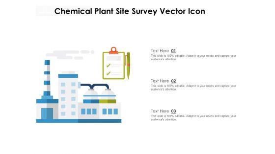 Chemical Plant Site Survey Vector Icon Ppt PowerPoint Presentation File Portrait PDF