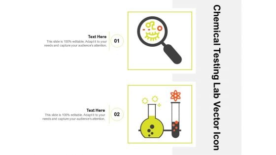 Chemical Testing Lab Vector Icon Ppt PowerPoint Presentation Gallery Example File PDF