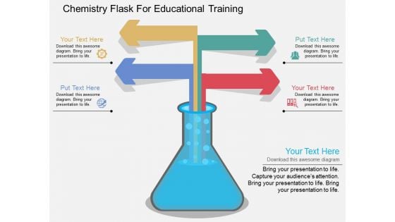 Chemistry Flask For Educational Training Powerpoint Template