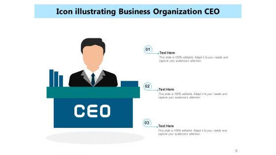 Chief Executive Officer Icon Business Organization Ppt PowerPoint Presentation Complete Deck