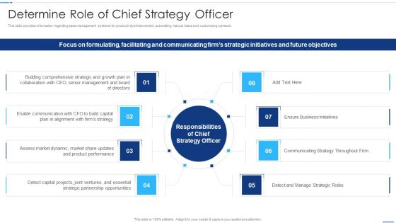 Chief Strategy Executive Playbook Determine Role Of Chief Strategy Officer Download PDF