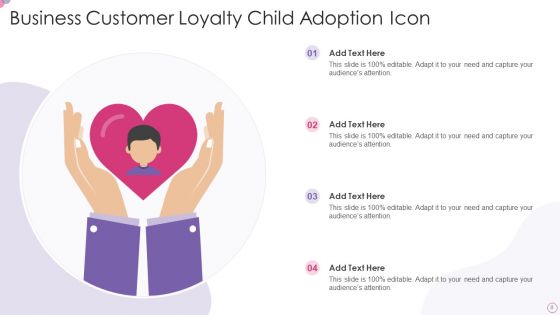 Child Adoption Icon Ppt PowerPoint Presentation Complete Deck With Slides