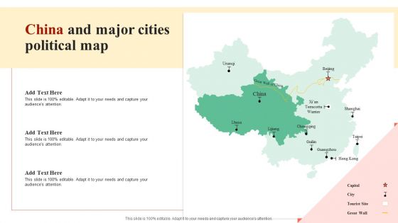 China And Major Cities Geographical Map Formats PDF