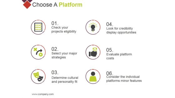 Choose A Platform Ppt PowerPoint Presentation Infographic Template Microsoft