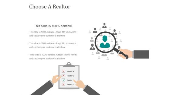 Choose A Realtor Ppt PowerPoint Presentation Infographic Template