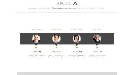 Choose Between Four Employees Powerpoint Slides Choose Between Four Employees Powerpoint Slides